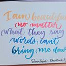 Mi Proyecto del curso: Caligrafía itálica con brush pen. Projekt z dziedziny  Kaligrafia użytkownika Carla Ortega Carvajal - 20.07.2020