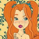 GRL PWR con Procreate. Een project van Ontwerp van personages y Digitale illustratie van Veintitres Art - 21.07.2020