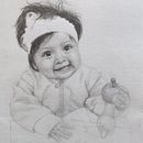 Retrato por el día de la madre. Desenho, Desenho a lápis, Desenho de retrato, e Desenho realista projeto de Luz de María Felices Lizarbe - 10.05.2020