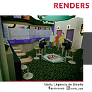 SportBook - Diseño para remodelación de local comercial, presentación digital (2D y 3D) de la propuesta arquitectónica. Es uno de mis primeros proyectos.. Projekt z dziedziny Architektura wnętrz, 3D, R, sunek c i frow użytkownika Rhamngeliz Linarez - 23.07.2020