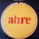 Mi Proyecto del curso: Letras bordadas: el hilo como herramienta gráfica . Broderie, Caligrafie, Design și Arte din fibre de contrerasnatalia12 - 07.26.2020