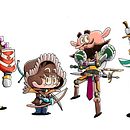 Mi Proyecto del curso: Fábrica de personajes ilustrados . Ilustrație tradițională, Ilustrație digitală & Ilustrație pentru copii de Diego Leo - 07.26.2020