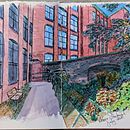 My project in Architectural Sketching with Watercolor and Ink course. Un progetto di Illustrazione architettonica di viktoria_2 - 28.07.2020
