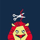El león bravo. Diseño de identidad para peluquería infantil. Projekt z dziedziny Ilustracja c, frowa, Ilustracje dla dzieci i Grafika wektorowa użytkownika Gala chan - 28.07.2020