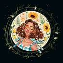 Meu projeto do curso: Retrato ilustrado com elementos botânicos. Artistic Drawing, and Digital Drawing project by Luiza Nobre - 07.29.2020
