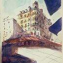 My project in Architectural Sketching with Watercolor and Ink course. Projekt z dziedziny Malowanie akwarelą użytkownika Marco Orlandi - 13.08.2020