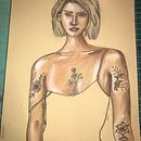 Retrato  . Ilustrație tradițională de Mariana Leyva Chávez - 07.30.2020