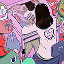 Very 1st heart 初心. Digital Drawing, Digital Illustration, and Traditional illustration project by One Seeing - 07.31.2020