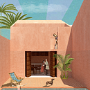 Mi Proyecto del curso: Representación gráfica de proyectos arquitectónicos Ein Projekt aus dem Bereich Architektur, Digitale Architektur, Collage und Traditionelle Illustration von Camila León - 01.08.2020