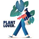 Plant Lover illustration. Desenho, Desenho artístico, Design de personagens, Ilustração tradicional, Ilustração botânica e Ilustração vetorial projeto de Paula Checa - 02.08.2020