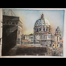 My project in Architectural Sketching with Watercolor and Ink course. Watercolor Painting project by Kevin Wolff - 08.02.2020