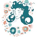Mi Proyecto del curso: Retrato ilustrado con elementos botánicos. Un proyecto de Ilustración botánica de Lucila Giannetti - 02.08.2020