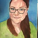 My project in Artistic Portrait with Watercolors course. Pintura em aquarela projeto de Merle Bomba - 02.08.2020