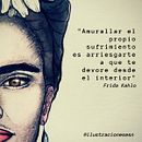 Frida Frase . Een project van  Beeldende kunst,  Artistieke tekening,  Portrettekening, Traditionele illustratie,  Botanische illustratie y Digitale illustratie van Elena Novoa - 03.08.2020