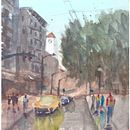 Mi Proyecto del curso: Paisajes urbanos en acuarela. Un progetto di Pittura ad acquerello di Francisco Guevara - 04.08.2020