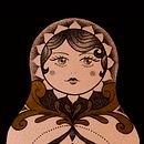 Obsesión de Matrioskas. Design, and Traditional illustration project by Francisca Hernandez - 08.06.2020
