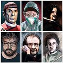 Ilustraciones en tiempos de cuarentena. Projekt z dziedziny  Sztuki piękne,  R, sunek,  R, sunek art, st, czn, Portret, R, sunek c, frow, Trad, c, jna ilustracja, Ilustracja c, frowa,  Malarstwo, Malarstwo c i frowe użytkownika José Andrés Gallardo - 06.08.2020