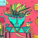 Flower Characters. Decoração de interiores e Ilustração tradicional projeto de Mirjana Milosavljević - 06.08.2020