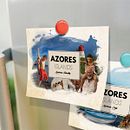 Postcard souvenir de azores. Photographic Composition project by Alejandra Arenas Morais - 08.07.2020