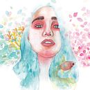 Mi Proyecto del curso: Retrato ilustrado en acuarela. Desenho a lápis, Desenho artístico, e Desenho de retrato projeto de Wendy Meza - 15.05.2020