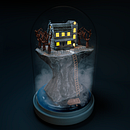 Mi Proyecto del curso: Creación de mundos 3D en miniatura con Procreate y Cinema 4D. 3D, Arquitetura digital, Criatividade, 3D Design, e Modelagem 3D projeto de Alejandro Vicente - 10.08.2020