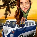 Mi Proyecto del curso: Retratos pictóricos con técnicas digitales/Caricatura . Desenho, Desenho digital e Ilustração tradicional projeto de dnunezm - 12.08.2020