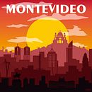 Montevideo Skyline. Animation, Architecture, Digital Architecture, Graphic Design, Traditional illustration, Architectural Illustration & Instagram project by Tomás - 04.20.2020