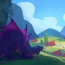 A Little Dragon. Color Variations . % rainwater tarafından hazırlanan Dijital Çizim, Dijital İllüstras, on, Dijital Bo, ama, Geleneksel illüstras, Ve on projesi - 08.19.2020