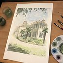 My project in Architectural Sketching with Watercolor and Ink course . % samrashba tarafından hazırlanan Sulubo, Ve a Resim projesi - 08.14.2020