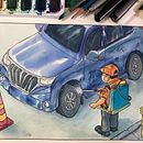 El Guardia. Traditional illustration project by Luis Barahona - 08.15.2020