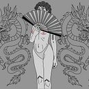 Auto retrato con influencia china. Een project van Traditionele illustratie van Amira Canan - 16.08.2020