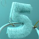 My five is furry 💫. 3D, Animação 3D, 3D Design, e Design gráfico projeto de Gabriel Ramirez - 19.08.2020