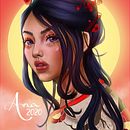 Meu projeto do curso: Retrato digital no Photoshop com um toque de fantasia. Projekt z dziedziny Portret, Trad, c i jna ilustracja użytkownika Ana Carolina Fava - 21.08.2020