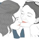 El beso. Desenho digital projeto de Helga Montalván - 23.08.2020