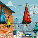 Meu projeto do curso: Ilustração arquitetônica: capture a personalidade de uma cidade. Un projet de Architecture, Collage, Dessin, Dessin numérique, Illustration traditionnelle, Illustration architecturale et Illustration numérique de Crislayne Marques - 24.08.2020