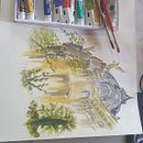 primer trabajo . Un proyecto de Pintura a la acuarela de Noemi Todo - 24.08.2020