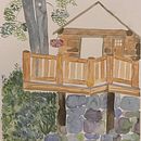 Meu projeto, inspirado no hotel onde morei, LONE MOUNTAIN RANCH. Un proyecto de Pintura a la acuarela de ROBERTA OLIVEIRA - 24.08.2020