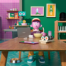 COCINA CON HUAWEI. 3D, 3D Animation, Character Animation, Design, 3D Design, and Traditional illustration project by Aarón Martínez - 08.25.2020