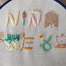 Niña fuego, amé el curso . Broderie de Adelaida Guevara - 08.25.2020