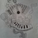 Explosión musical. Un progetto di Disegno a matita di Mayra Povis - 26.08.2020