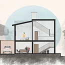 casa maria. Arquitetura e Ilustração arquitetônica projeto de Daniela Ortiz - 15.04.2020