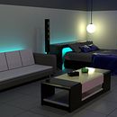 Modelado de Habitación. Un projet de 3D, Architecture numérique, Conception 3D, Design d'intérieur , et Modélisation 3D de Christian Emmanuel Garcia Armijo - 16.08.2020