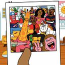 Tinie Tempah 'Moncler'. 2D Animation, and Traditional illustration project by Rob Flowers - 06.26.2020