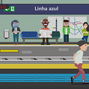 MetrôSP. Projekt z dziedziny Projektowanie postaci i  Motion graphics użytkownika Felipe Felix Gonçalves - 09.01.2018
