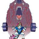Camisetas CROSSFIT. Un projet de Dessin numérique , et Conception de personnages de Sergi Erra Torras - 27.08.2020
