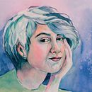 Mi proyecto final "Retrato artístico en acuarela". Een project van  Beeldende kunst van Patricia Maldonado Orbegozo - 10.09.2020