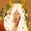 Mi Proyecto del curso: Retratos digitales de fantasía con Photoshop. Un progetto di Character design di Fernanda Vargas - 28.08.2020