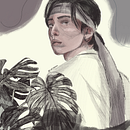 Retrato de Hyunjin de Stray Kids 🐺. Un projet de Illustration numérique de Val Lamas - 30.08.2020