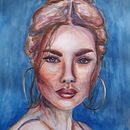 My project in Artistic Portrait with Watercolors course. Un proyecto de Pintura a la acuarela de Sharon Naudi - 30.08.2020