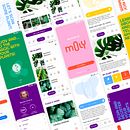 Mijn cursusproject: een mobiele app ontwerpen. Een project van UX / UI van Marcela Ordóñez Sánchez - 31.08.2020
